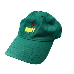 VTG The Masters Golf Hat Green Caddy Style PGA American Needle Adjustable Cap